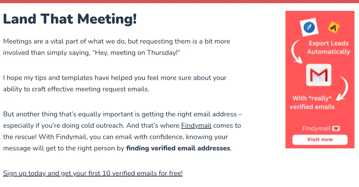 Findymail CTA Strategy
