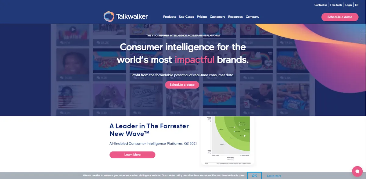 Talkwalker - social media analytics tool